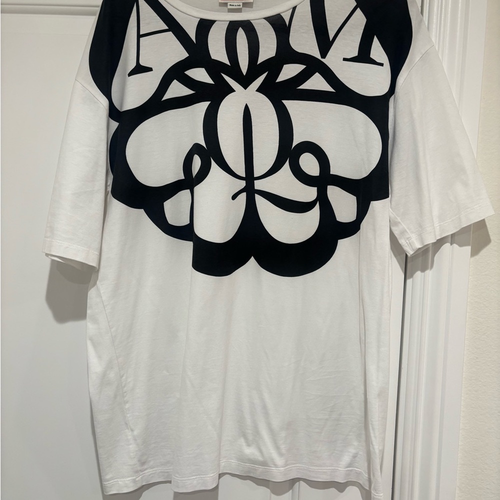 Alexander McQueen Logo Graphic Tee Women's size 46 (XL)